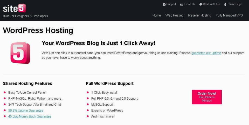 site5 - WordPress Hositng