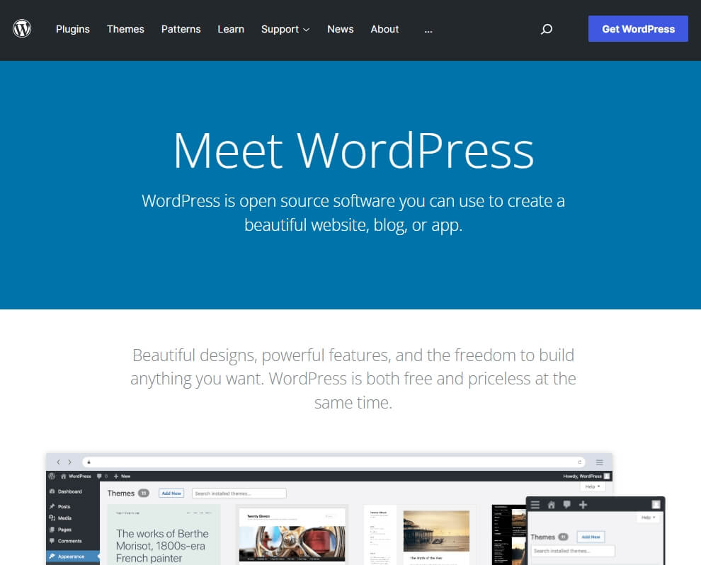 WordPress-Home-Page