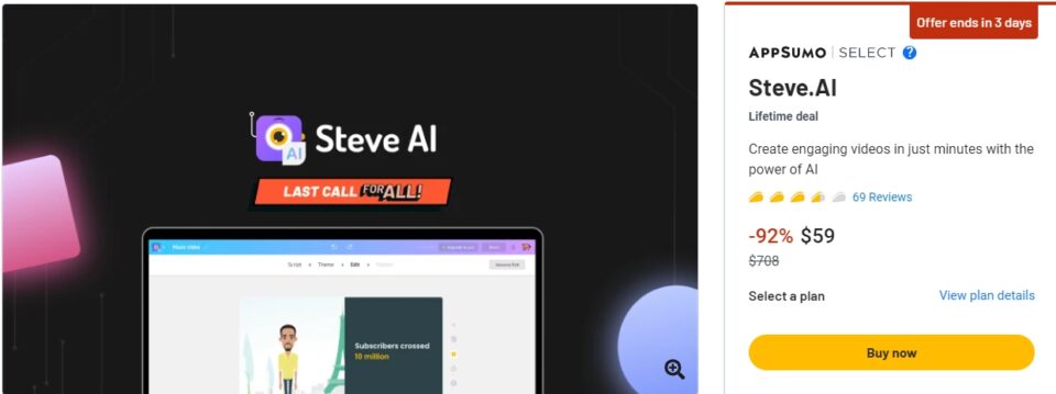 Steve.AI AI Powered Video Creation Tool | TechReviewGarden