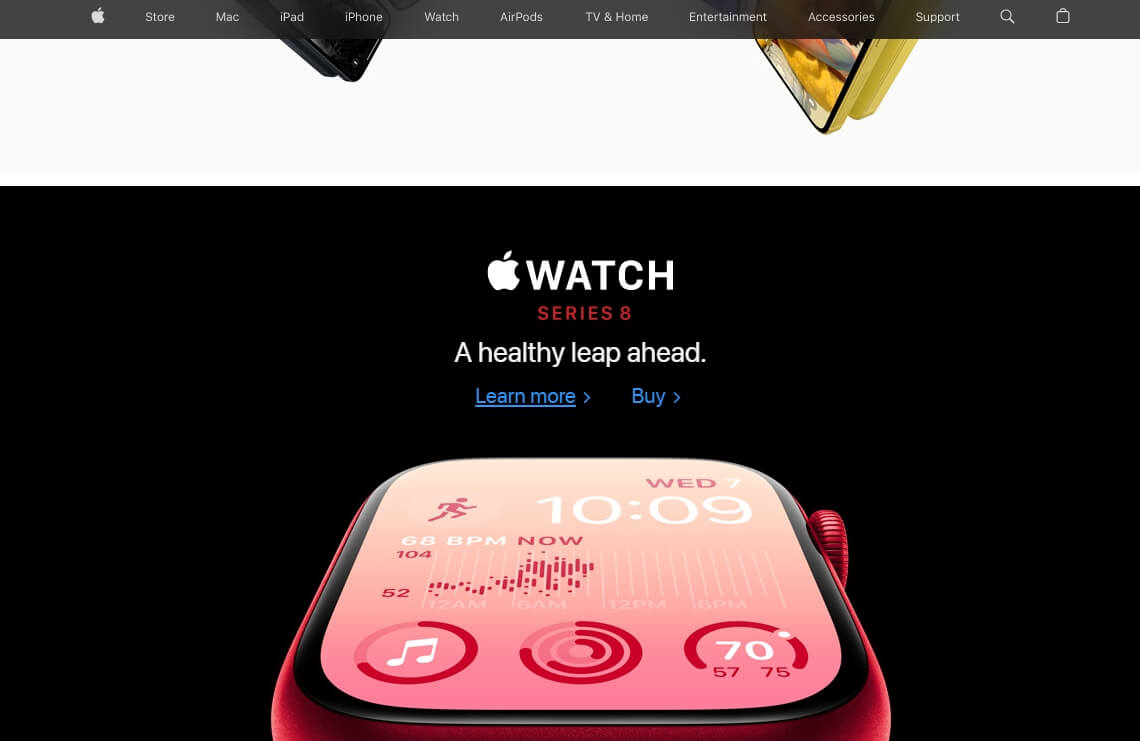 Apple Website Transparent Navigation Bar | TechReviewGarden