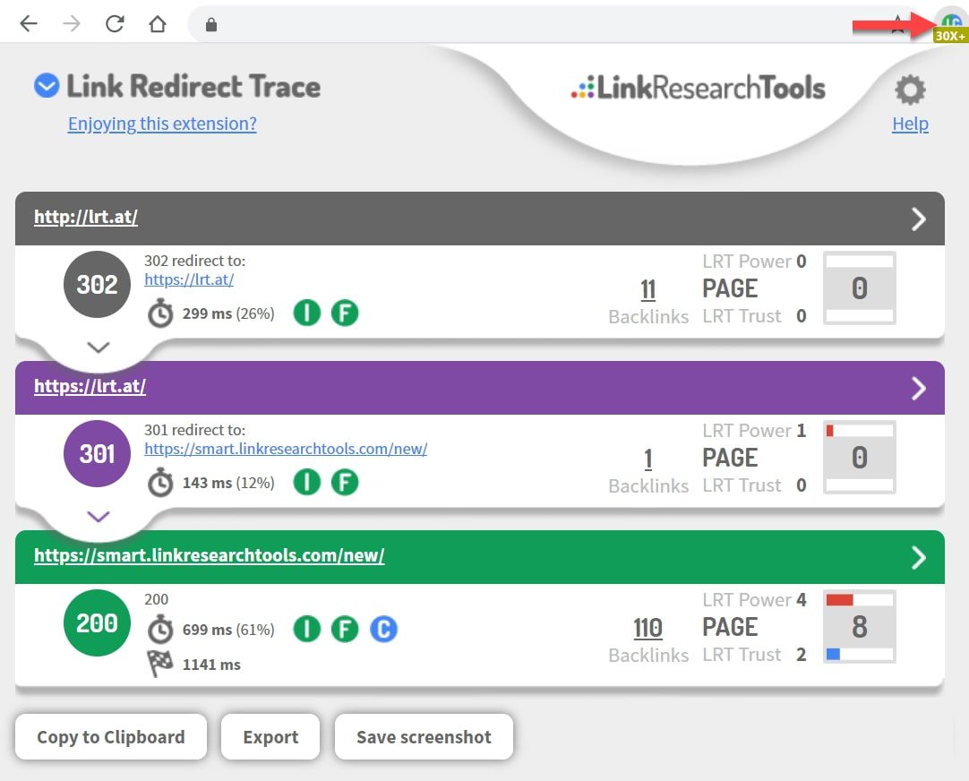 How to Use the Link Redirect Trace Extension on Chrome